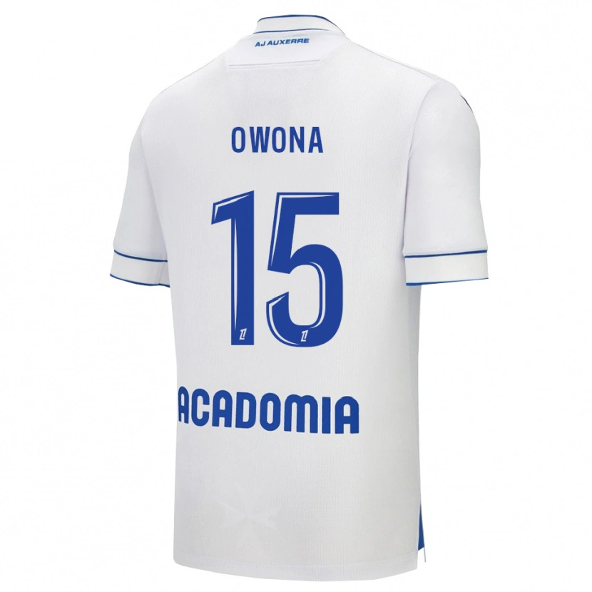 Danxen Kinder Elijah Owona #15 Weiß Blau Heimtrikot Trikot 2025/26 T-Shirt Österreich