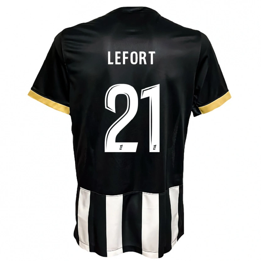 Danxen Kinder Jordan Lefort #21 Schwarz Weiß Heimtrikot Trikot 2025/26 T-Shirt Österreich