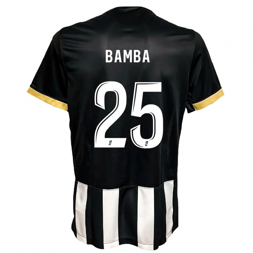 Danxen Kinder Abdoulaye Bamba #25 Schwarz Weiß Heimtrikot Trikot 2025/26 T-Shirt Österreich