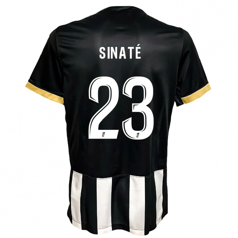 Danxen Kinder Dan Sinaté #23 Schwarz Weiß Heimtrikot Trikot 2025/26 T-Shirt Österreich