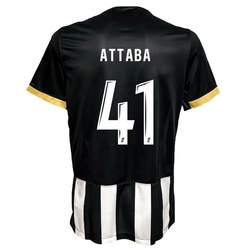 Danxen Kinder Sofian Attaba #41 Schwarz Weiß Heimtrikot Trikot 2025/26 T-Shirt Österreich