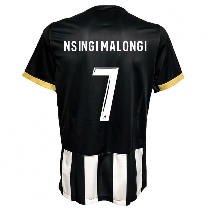 Danxen Kinder Rodrigue Nsingi Malongi #7 Schwarz Weiß Heimtrikot Trikot 2025/26 T-Shirt Österreich