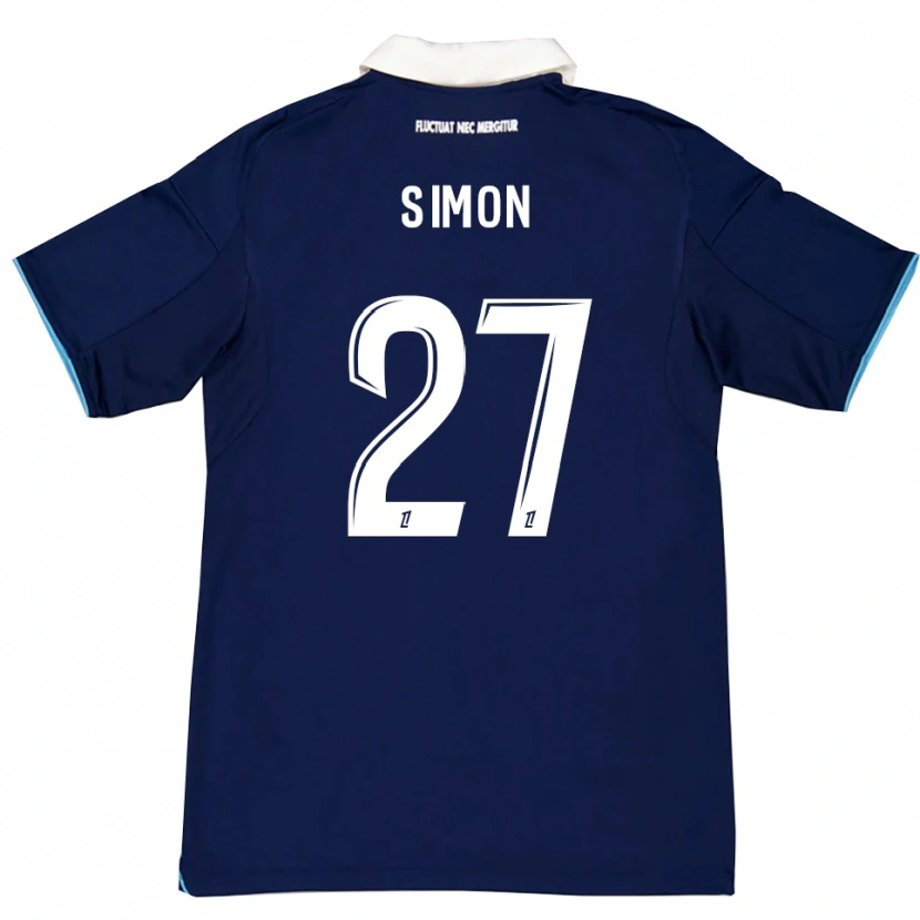 Danxen Kinder Moses Simon #27 Dunkelblau Weiß Heimtrikot Trikot 2025/26 T-Shirt Österreich