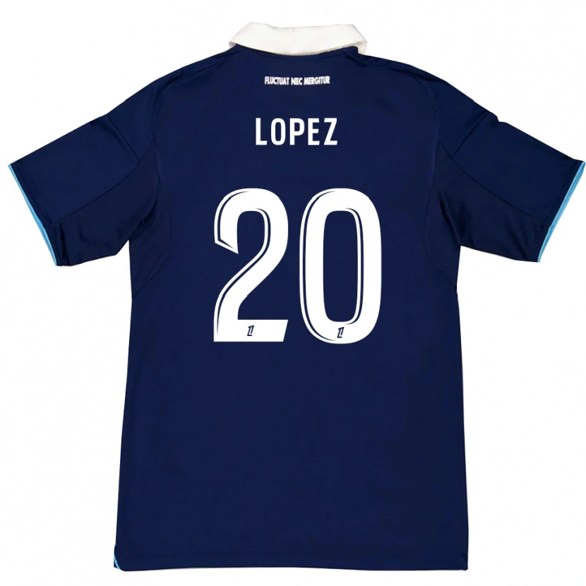 Danxen Kinder Julien Lopez #20 Dunkelblau Weiß Heimtrikot Trikot 2025/26 T-Shirt Österreich