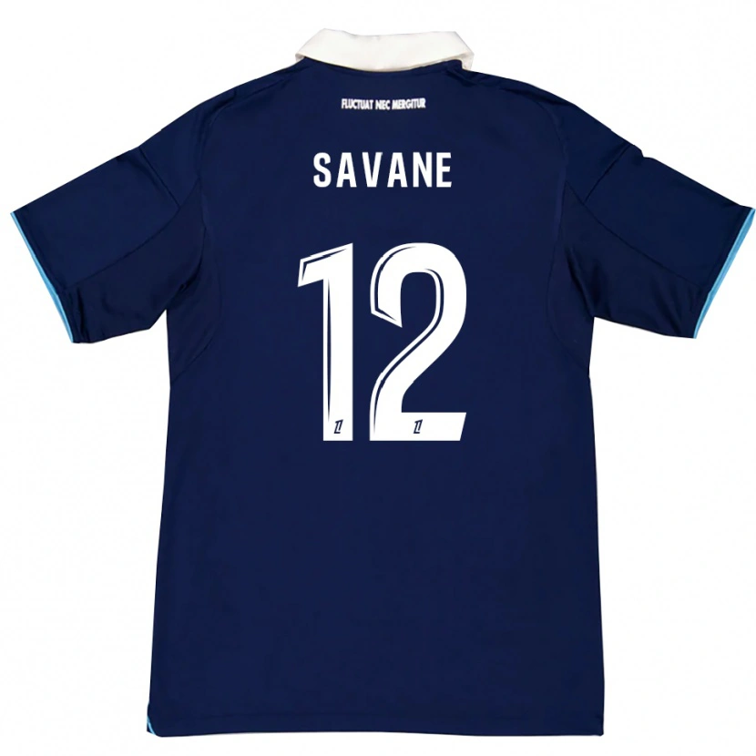 Danxen Kinder Mohamed Savane #12 Dunkelblau Weiß Heimtrikot Trikot 2025/26 T-Shirt Österreich