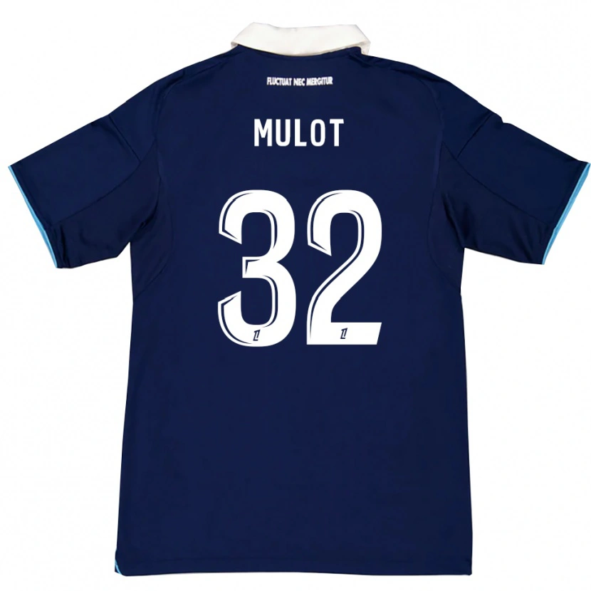 Danxen Kinder Marie Mulot #32 Dunkelblau Weiß Heimtrikot Trikot 2025/26 T-Shirt Österreich