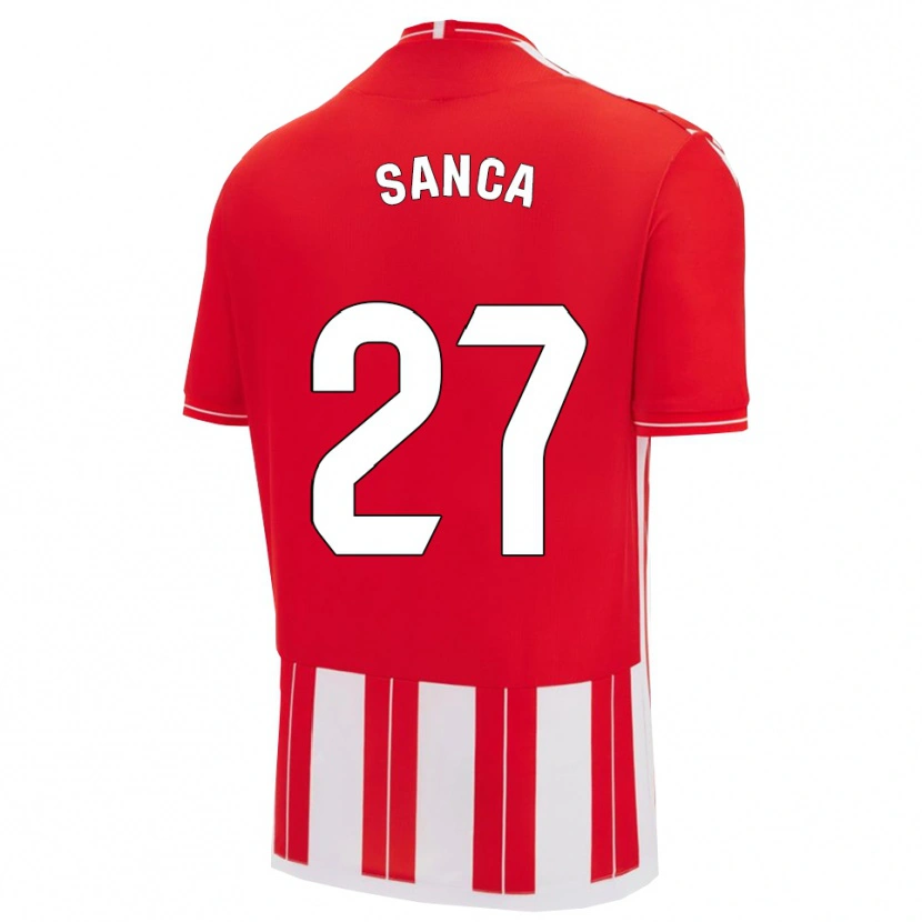 Danxen Kinder Marciano Sanca #27 Rot Weiß Heimtrikot Trikot 2025/26 T-Shirt Österreich