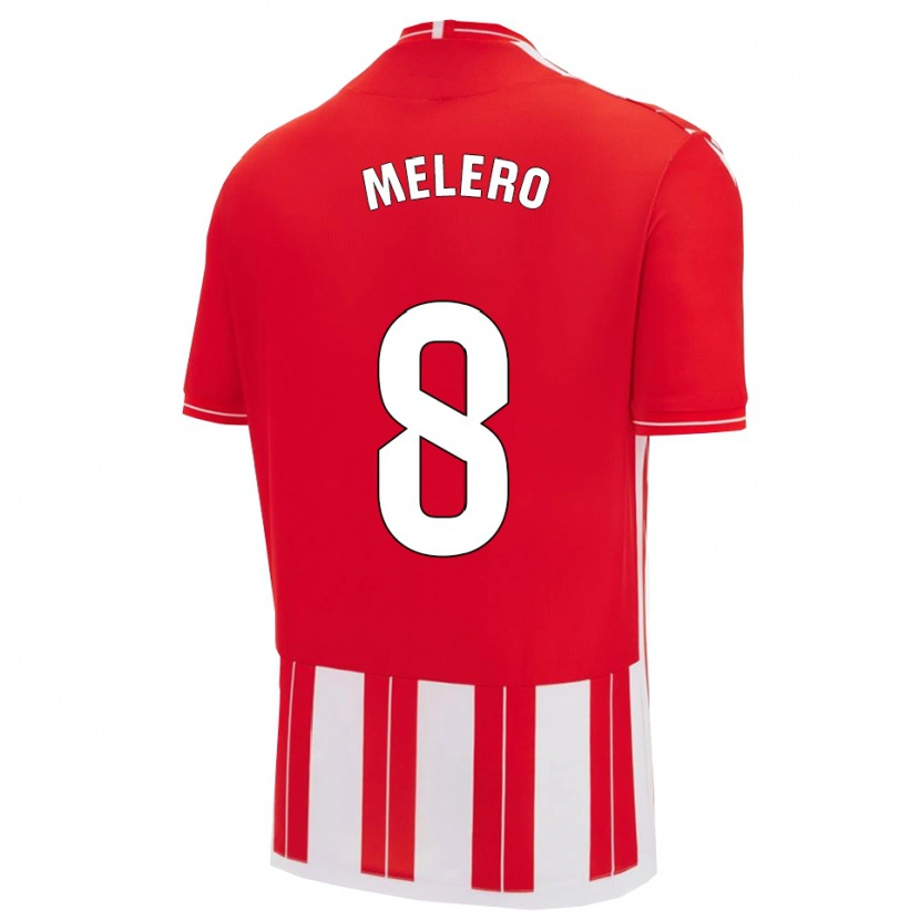 Danxen Kinder Gonzalo Melero #8 Rot Weiß Heimtrikot Trikot 2025/26 T-Shirt Österreich