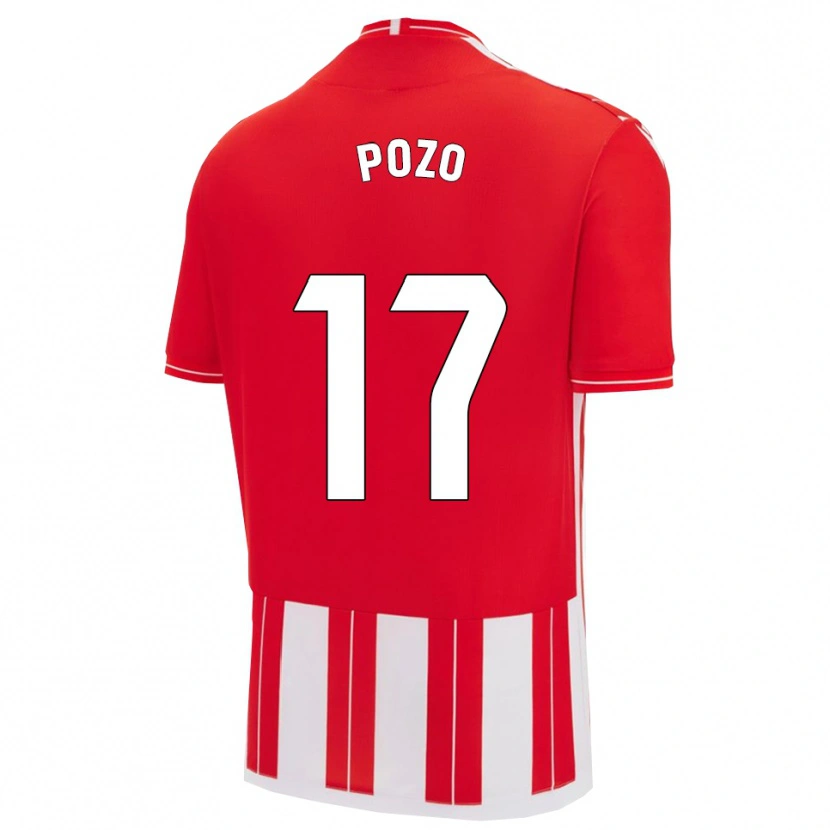 Danxen Kinder Álex Pozo #17 Rot Weiß Heimtrikot Trikot 2025/26 T-Shirt Österreich