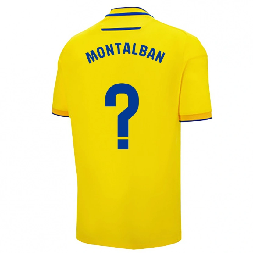 Danxen Kinder Sergio Montalbán #0 Gelb Marine Heimtrikot Trikot 2025/26 T-Shirt Österreich