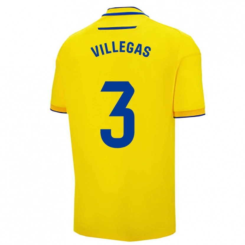 Danxen Kinder Virginia Villegas Rico #3 Gelb Marine Heimtrikot Trikot 2025/26 T-Shirt Österreich