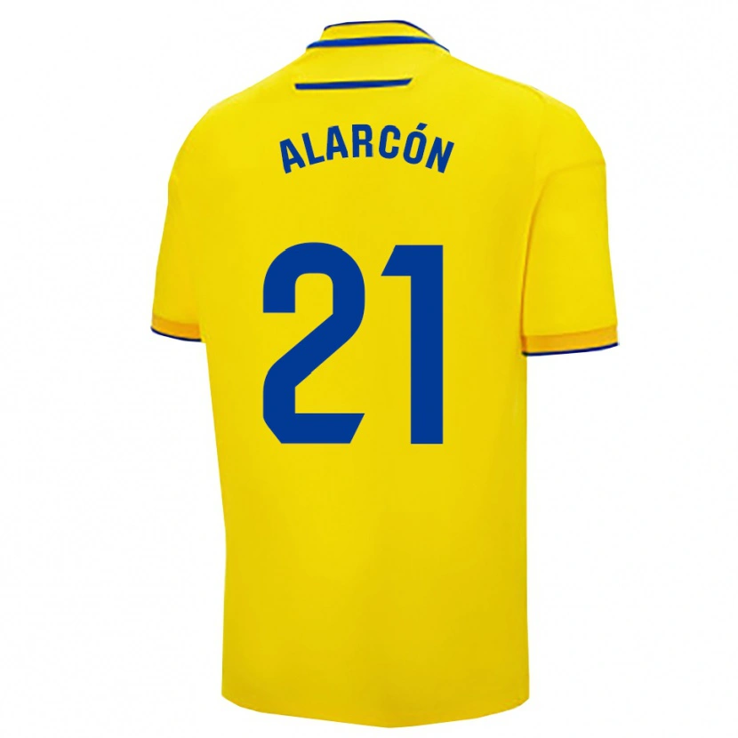 Danxen Kinder Tomás Alarcón #21 Gelb Marine Heimtrikot Trikot 2025/26 T-Shirt Österreich
