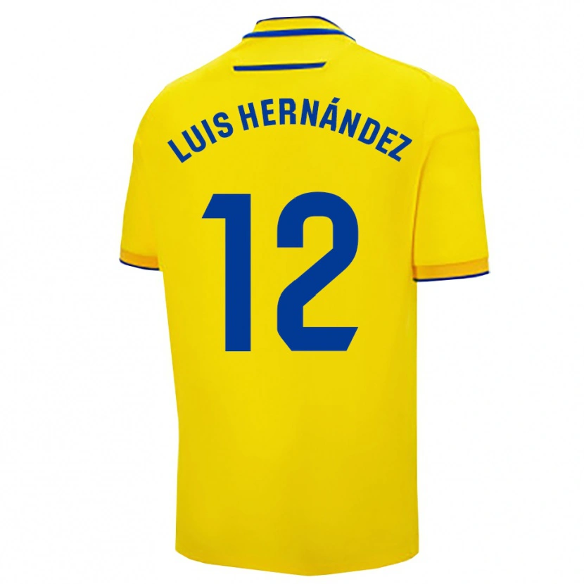 Danxen Kinder Luis Hernández #12 Gelb Marine Heimtrikot Trikot 2025/26 T-Shirt Österreich
