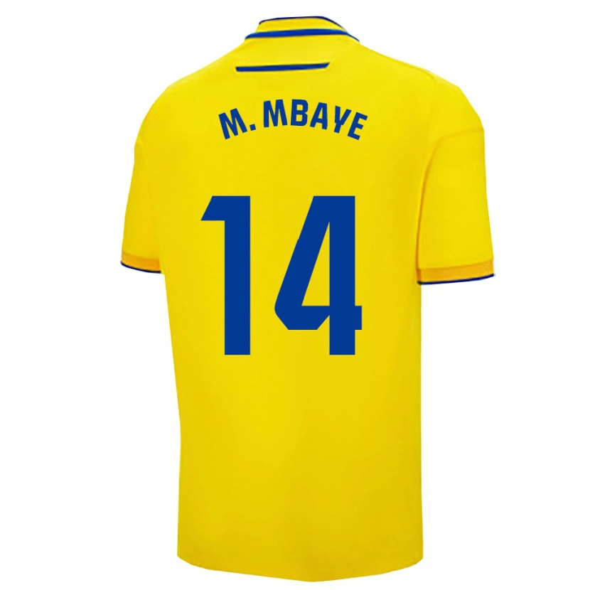 Danxen Kinder Momo Mbaye #14 Gelb Marine Heimtrikot Trikot 2025/26 T-Shirt Österreich