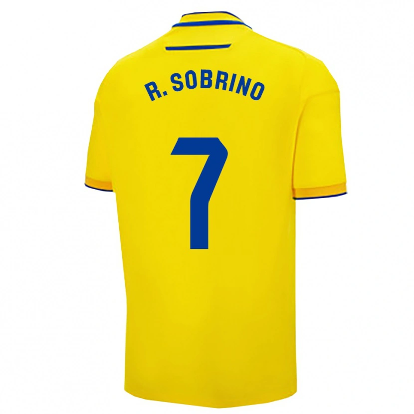 Danxen Kinder Rubén Sobrino #7 Gelb Marine Heimtrikot Trikot 2025/26 T-Shirt Österreich