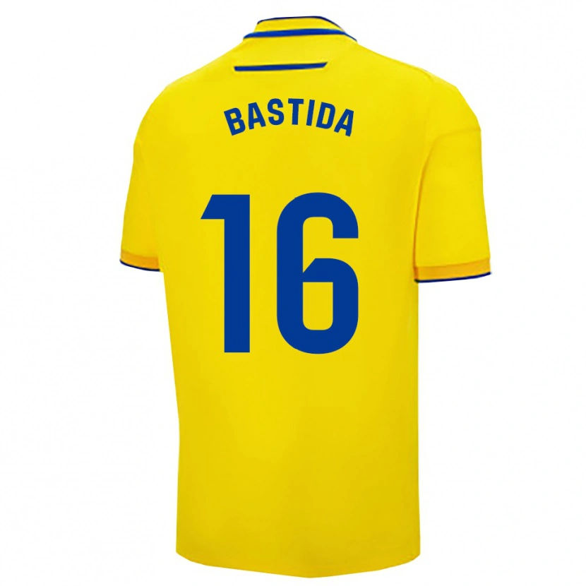 Danxen Kinder Álvaro Bastida #16 Gelb Marine Heimtrikot Trikot 2025/26 T-Shirt Österreich