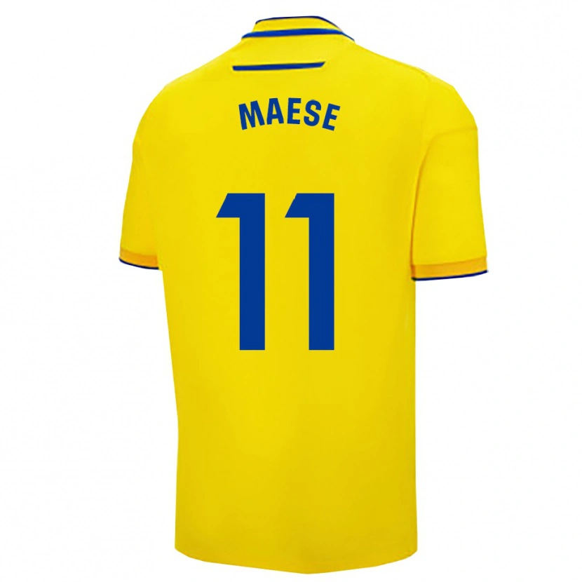 Danxen Kinder María Del Carmen Maese Gaitán #11 Gelb Marine Heimtrikot Trikot 2025/26 T-Shirt Österreich