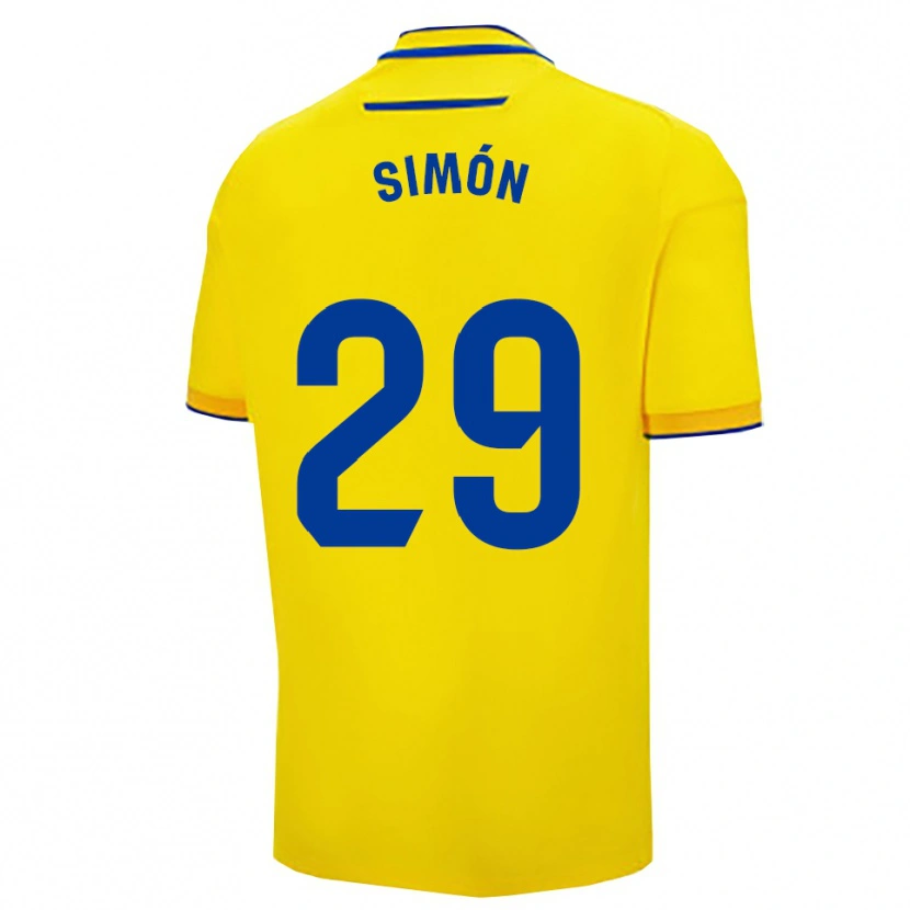 Danxen Kinder Luis Simón #29 Gelb Marine Heimtrikot Trikot 2025/26 T-Shirt Österreich