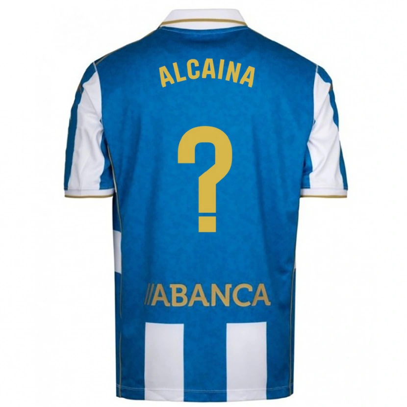 Danxen Kinder Raúl Alcaina #0 Weiß Blau Heimtrikot Trikot 2025/26 T-Shirt Österreich