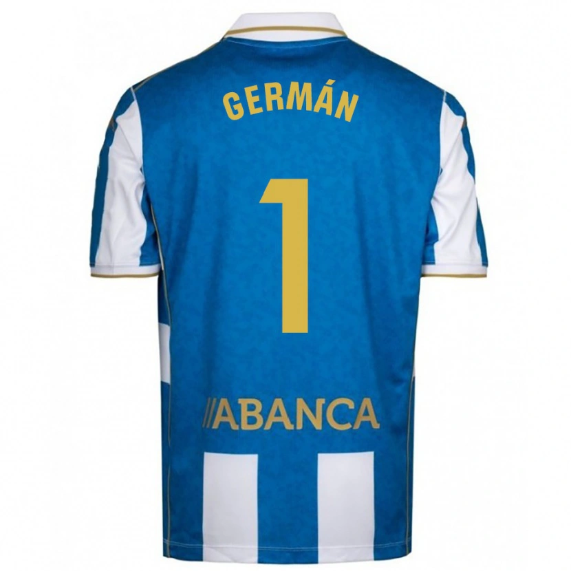 Danxen Kinder Germán Parreño #1 Weiß Blau Heimtrikot Trikot 2025/26 T-Shirt Österreich