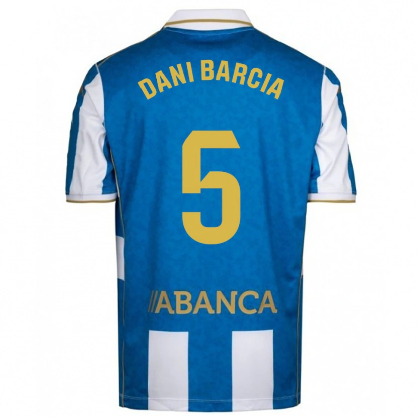 Danxen Kinder Dani Barcia #5 Weiß Blau Heimtrikot Trikot 2025/26 T-Shirt Österreich