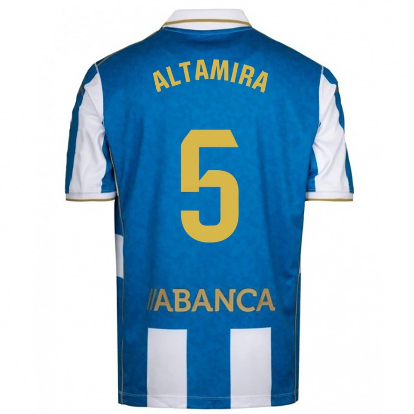 Danxen Kinder Inés Altamira #5 Weiß Blau Heimtrikot Trikot 2025/26 T-Shirt Österreich