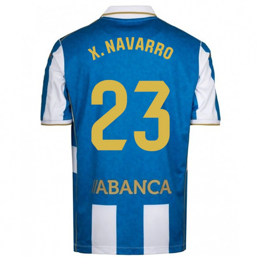 Danxen Kinder Ximo Navarro #23 Weiß Blau Heimtrikot Trikot 2025/26 T-Shirt Österreich