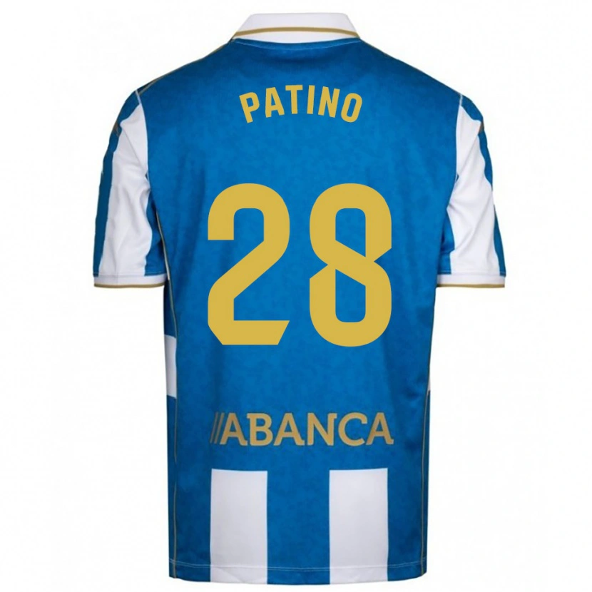 Danxen Kinder Charlie Patiño #28 Weiß Blau Heimtrikot Trikot 2025/26 T-Shirt Österreich