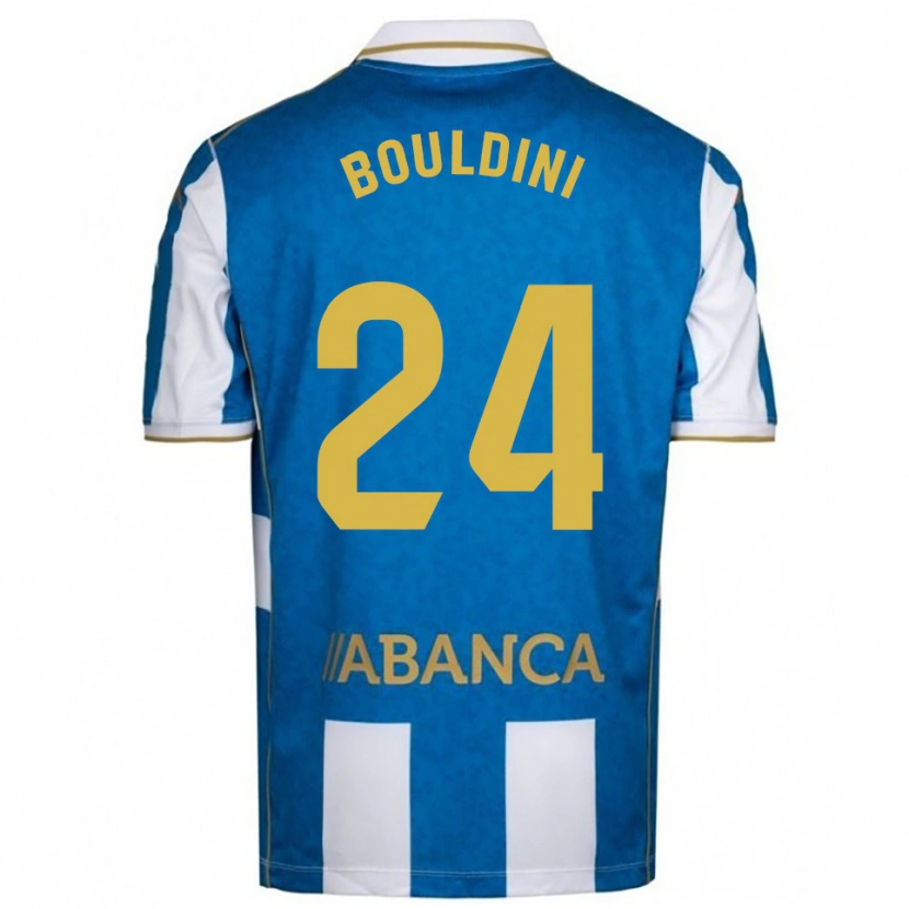 Danxen Kinder Mohamed Bouldini #24 Weiß Blau Heimtrikot Trikot 2025/26 T-Shirt Österreich