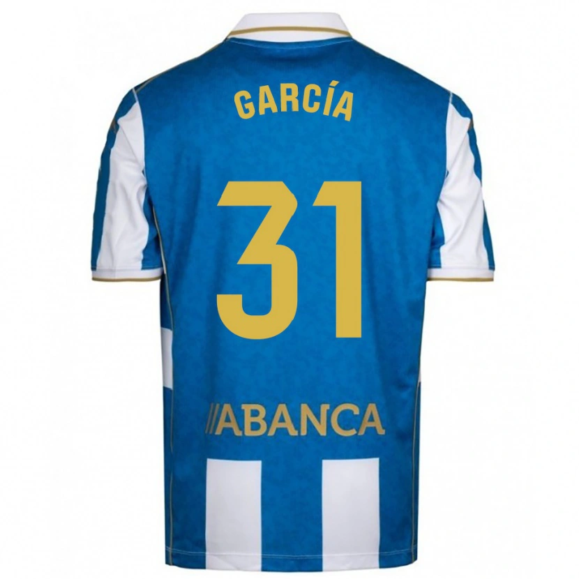 Danxen Kinder Pablo García #31 Weiß Blau Heimtrikot Trikot 2025/26 T-Shirt Österreich