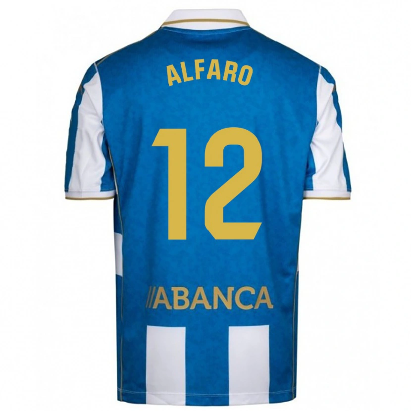 Danxen Kinder Alejandro Alfaro #12 Weiß Blau Heimtrikot Trikot 2025/26 T-Shirt Österreich