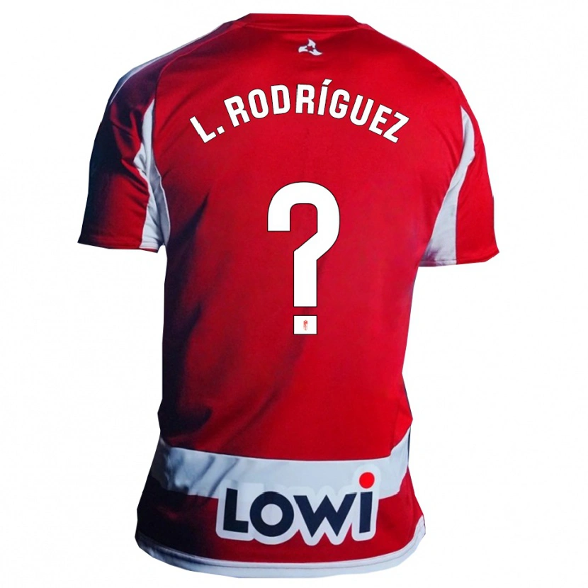 Danxen Kinder Iker López Rodríguez #0 Rot Weiß Heimtrikot Trikot 2025/26 T-Shirt Österreich