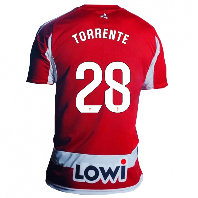 Danxen Kinder Raúl Torrente #28 Rot Weiß Heimtrikot Trikot 2025/26 T-Shirt Österreich
