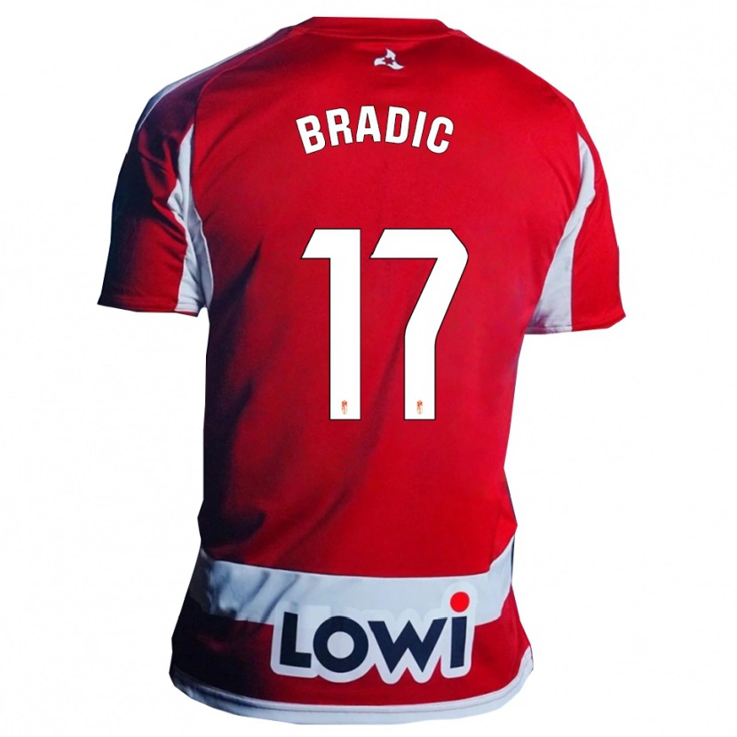 Danxen Kinder Biljana Bradić #17 Rot Weiß Heimtrikot Trikot 2025/26 T-Shirt Österreich