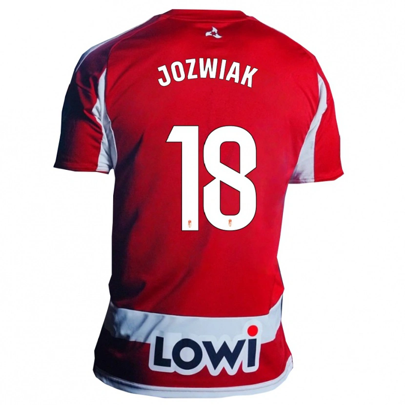 Danxen Kinder Kamil Józwiak #18 Rot Weiß Heimtrikot Trikot 2025/26 T-Shirt Österreich