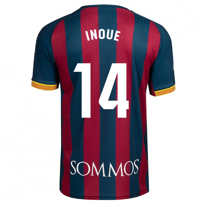 Danxen Kinder Moe Inoue #14 Marineblau Rot Heimtrikot Trikot 2025/26 T-Shirt Österreich