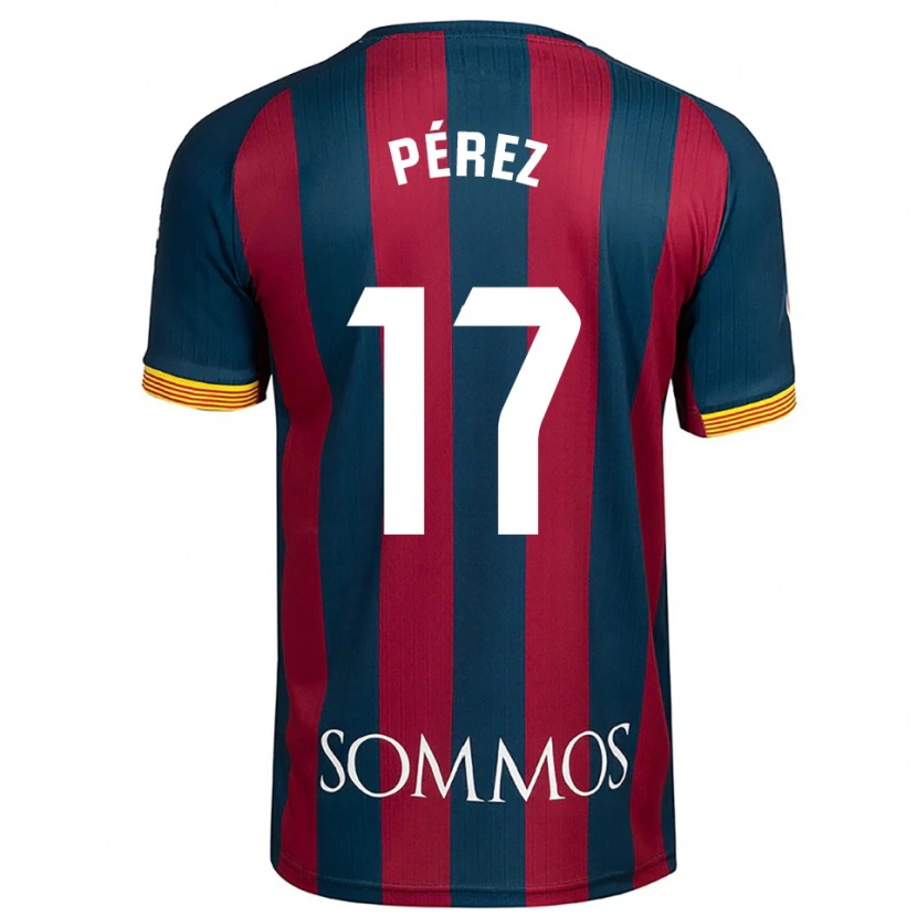 Danxen Kinder Ángel Pérez #17 Marineblau Rot Heimtrikot Trikot 2025/26 T-Shirt Österreich