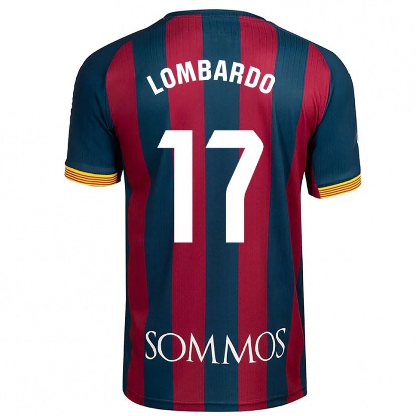 Danxen Kinder Enzo Lombardo #17 Marineblau Rot Heimtrikot Trikot 2025/26 T-Shirt Österreich
