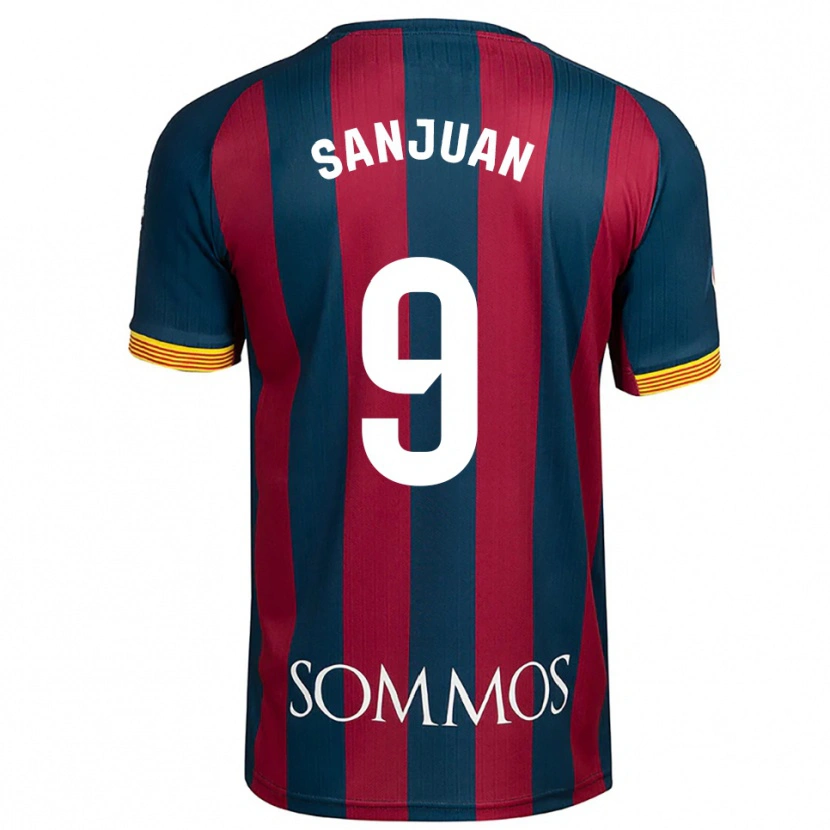 Danxen Kinder Royo Sanjuan #9 Marineblau Rot Heimtrikot Trikot 2025/26 T-Shirt Österreich