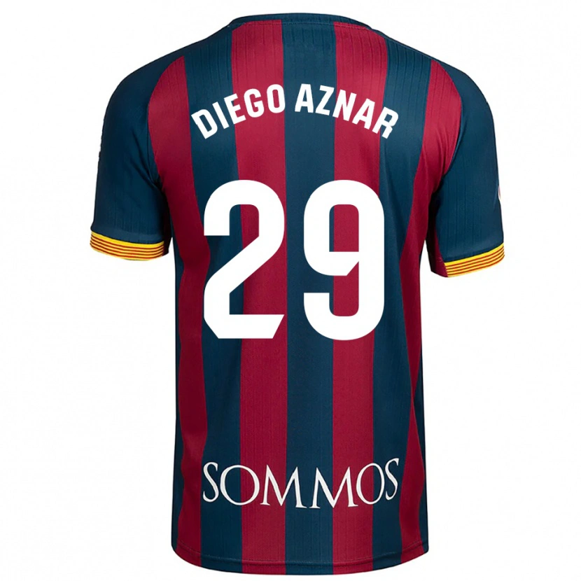 Danxen Kinder Diego Aznar #29 Marineblau Rot Heimtrikot Trikot 2025/26 T-Shirt Österreich