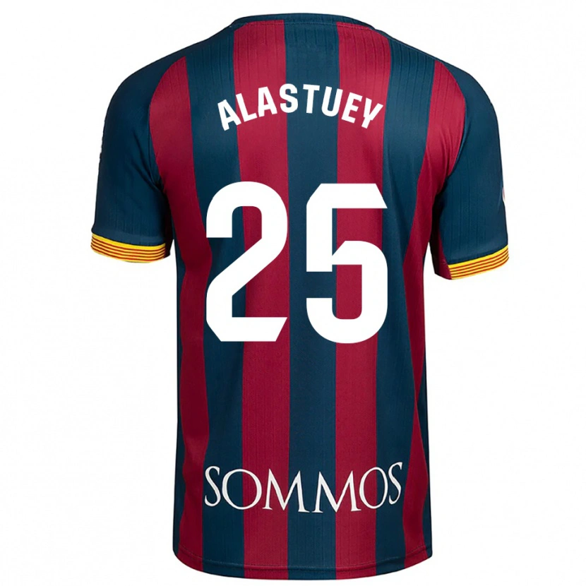 Danxen Kinder Martina Alastuey #25 Marineblau Rot Heimtrikot Trikot 2025/26 T-Shirt Österreich