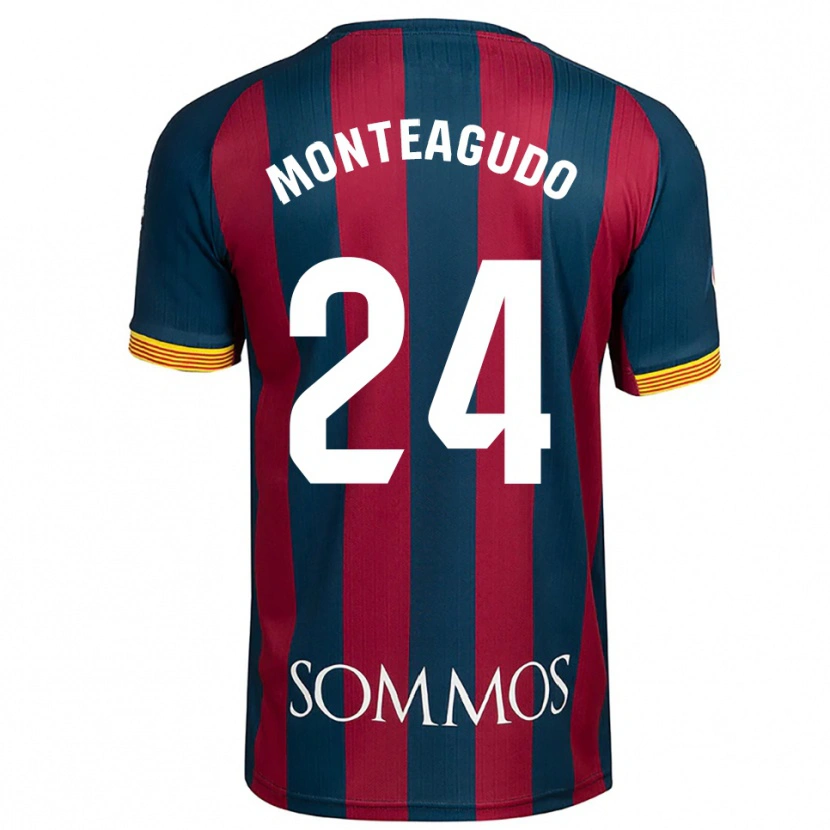 Danxen Kinder Miguel Monteagudo #24 Marineblau Rot Heimtrikot Trikot 2025/26 T-Shirt Österreich