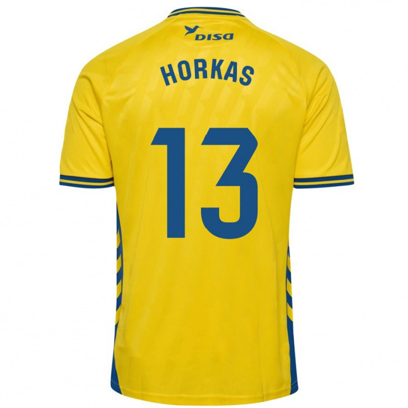 Danxen Kinder Dinko Horkas #13 Gelb Blau Heimtrikot Trikot 2025/26 T-Shirt Österreich