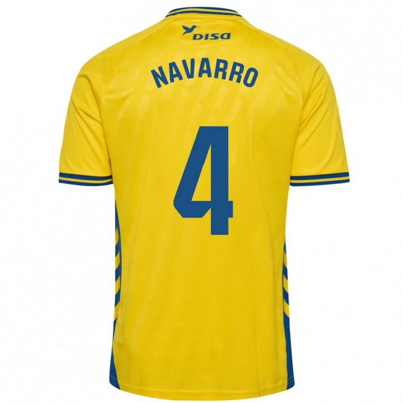 Danxen Kinder Carlos Navarro #4 Gelb Blau Heimtrikot Trikot 2025/26 T-Shirt Österreich