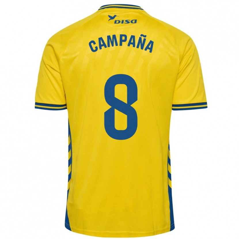 Danxen Kinder José Campaña #8 Gelb Blau Heimtrikot Trikot 2025/26 T-Shirt Österreich