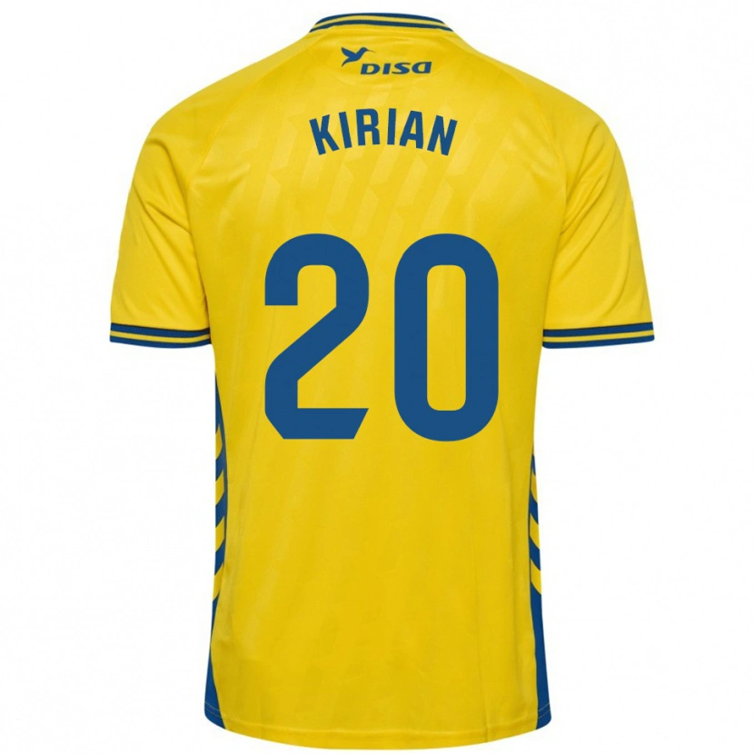Danxen Kinder Kirian Rodríguez #20 Gelb Blau Heimtrikot Trikot 2025/26 T-Shirt Österreich