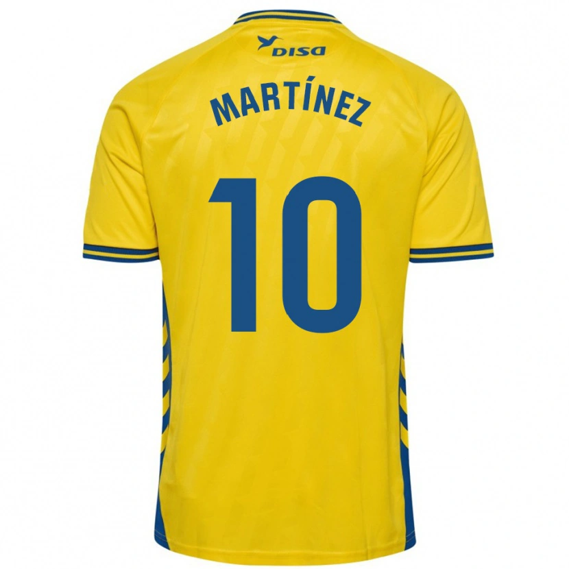 Danxen Kinder Javi Martínez #10 Gelb Blau Heimtrikot Trikot 2025/26 T-Shirt Österreich
