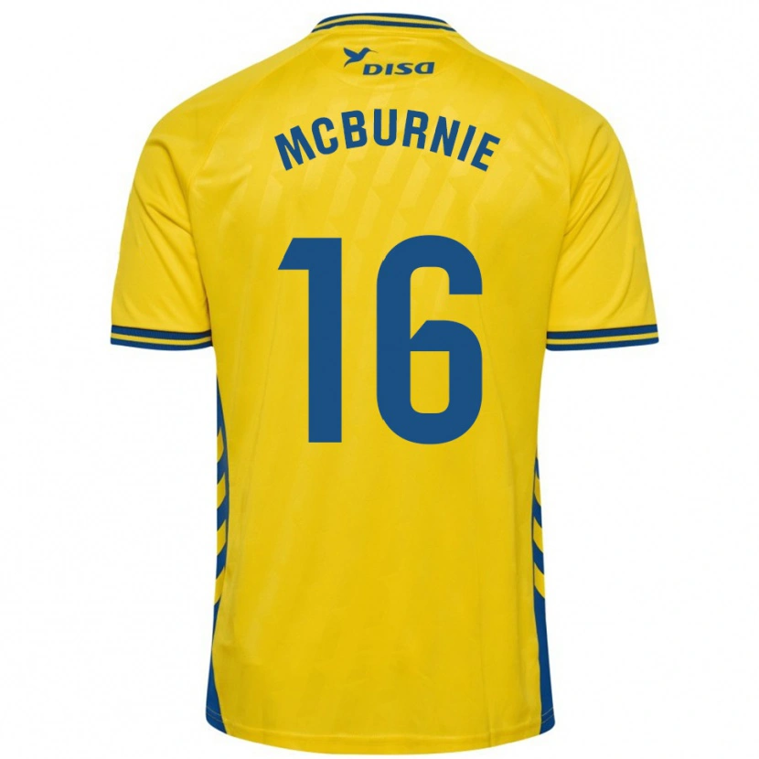 Danxen Kinder Oli Mcburnie #16 Gelb Blau Heimtrikot Trikot 2025/26 T-Shirt Österreich