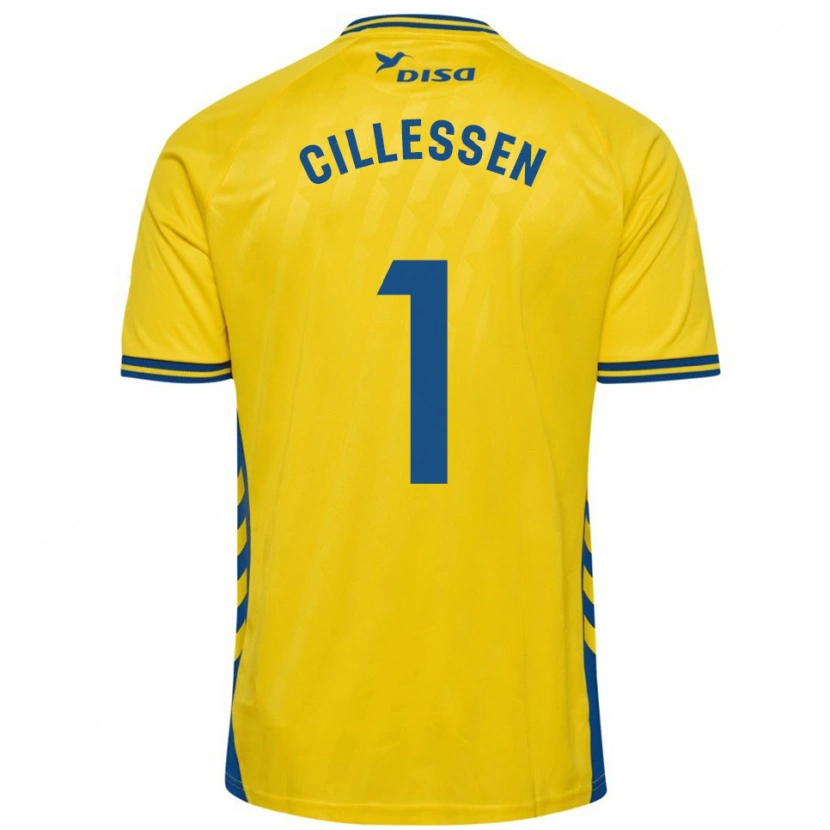 Danxen Kinder Jasper Cillessen #1 Gelb Blau Heimtrikot Trikot 2025/26 T-Shirt Österreich