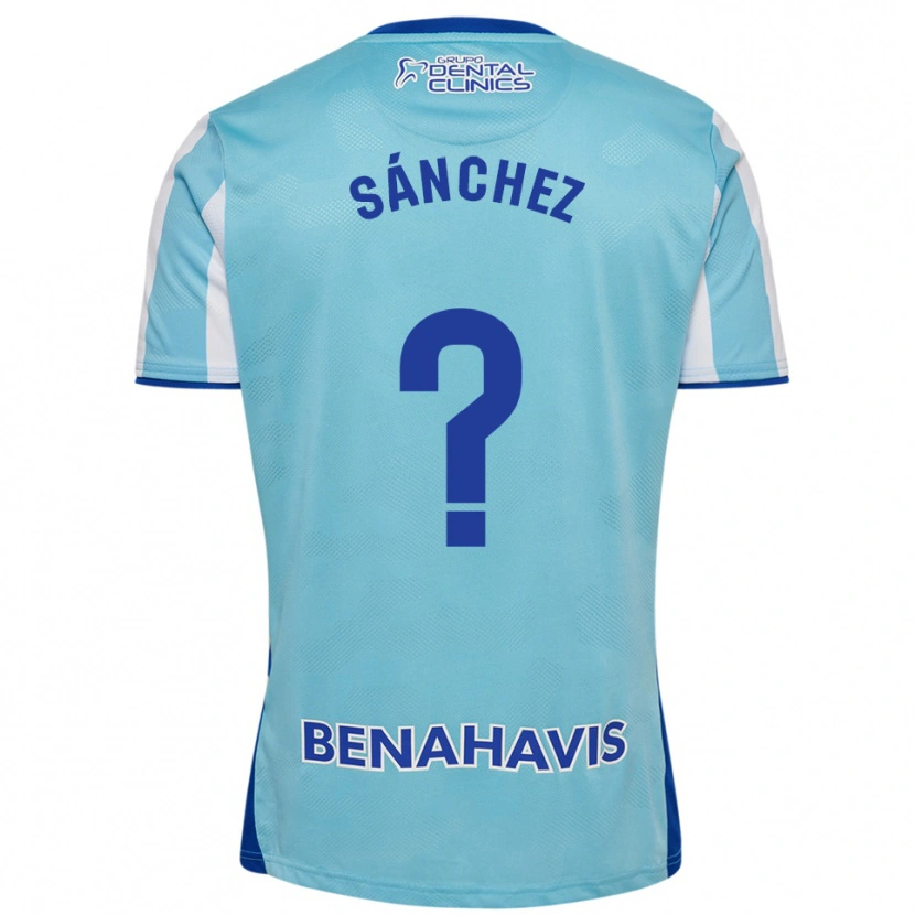 Danxen Kinder Álvaro Sánchez #0 Himmelblau Weiß Heimtrikot Trikot 2025/26 T-Shirt Österreich